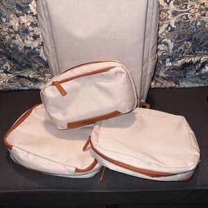 Nordace Siena Smart Backpack with Packing Cubes & Wash Pouch - Beige